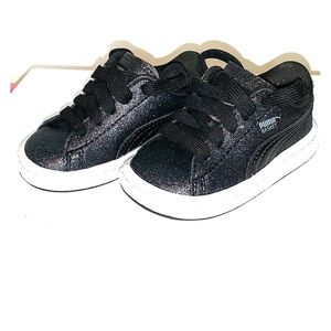 puma black glitter shoes